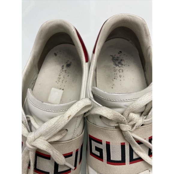 Gucci Ace sneaker with elastic Web in white Size Gucci 11 - Picture 6 of 7